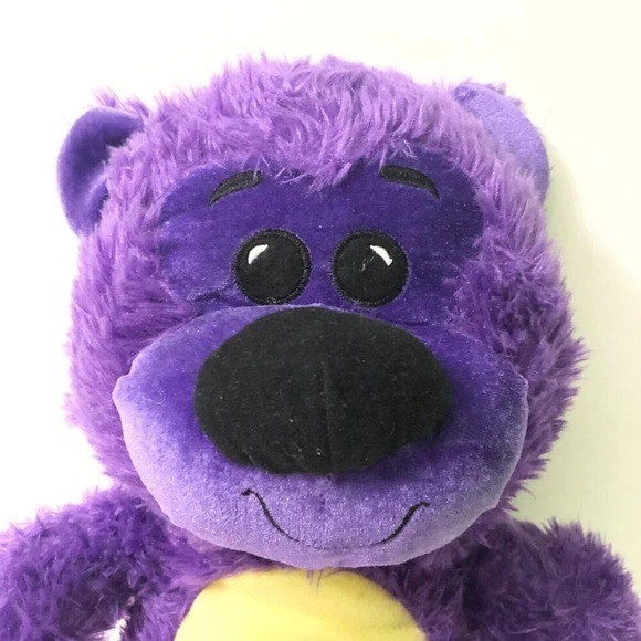 Goffa International Purple Plush Teddy Bear  16 Inch Tall Stuffed Animal - Picture 2 of 15